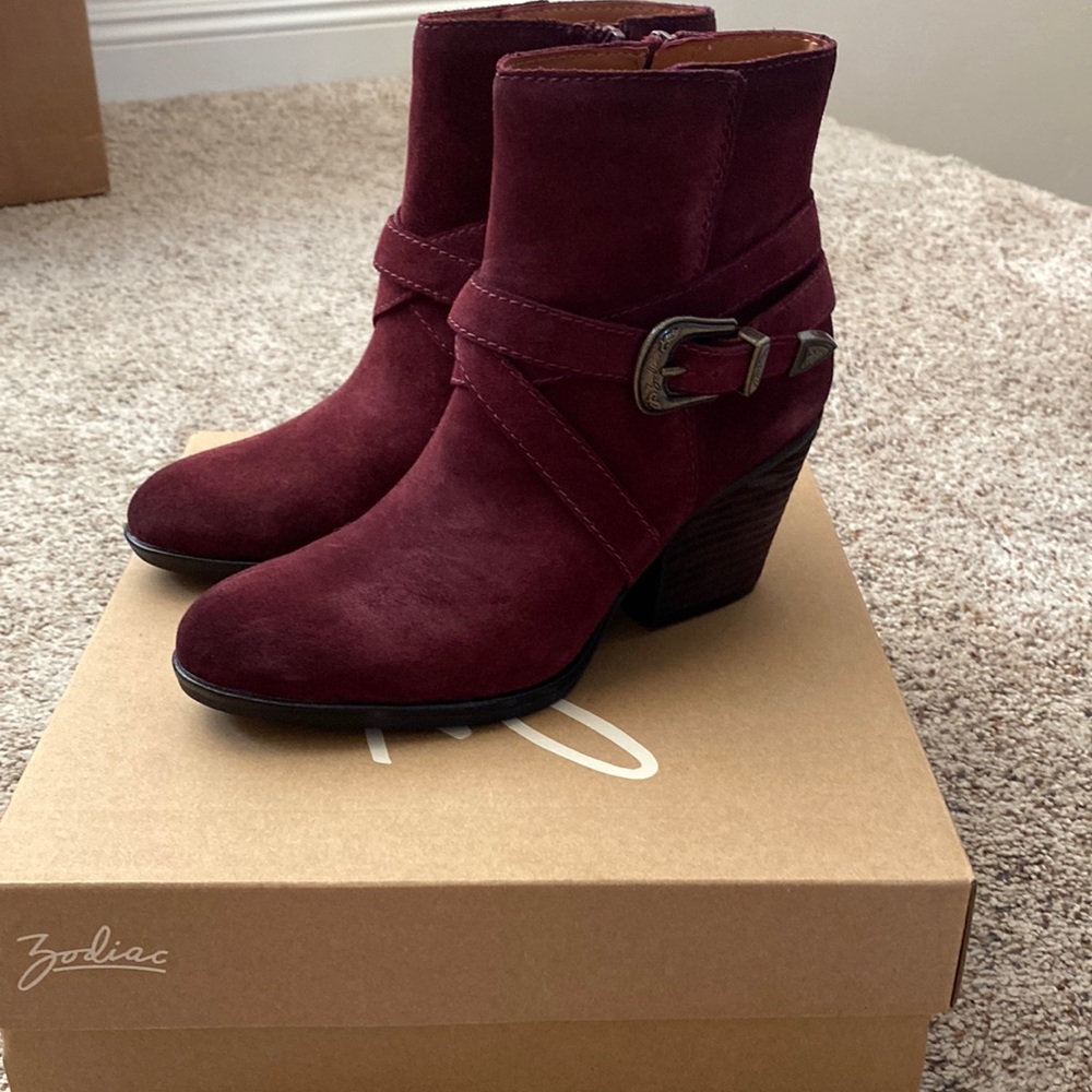 Suede booties